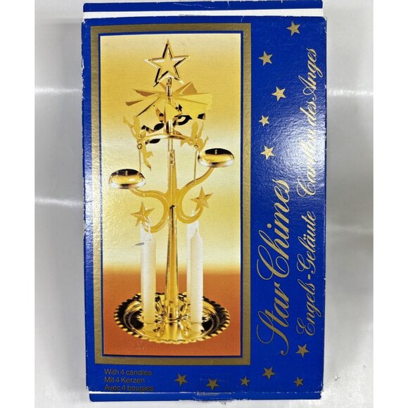 Star Chimes Candle Holder Brass Genuine Swedish Christmas Product Angel - Picture 6 of 9